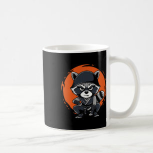 Taza De Café Raccoon Funny Karate Design Costume Animales