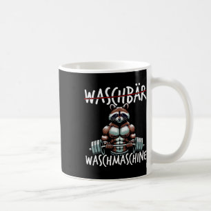 Taza De Café Raccoon Lavadora Raccoon Fitness Bodybuildi