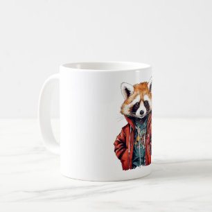 Taza De Café Raccoon lindo de Guay