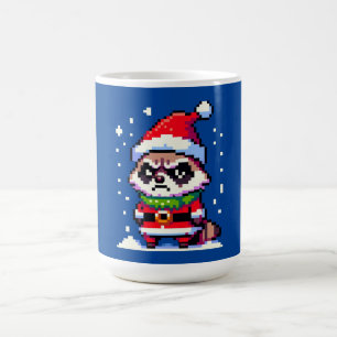 Taza De Café Raccoon Navidades Grumpy - Festividad divertida de