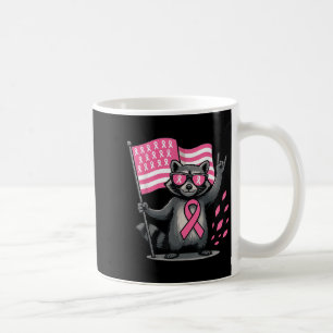 Taza De Café Raccoon Nk Ribbon Sensibilización sobre el Cáncer