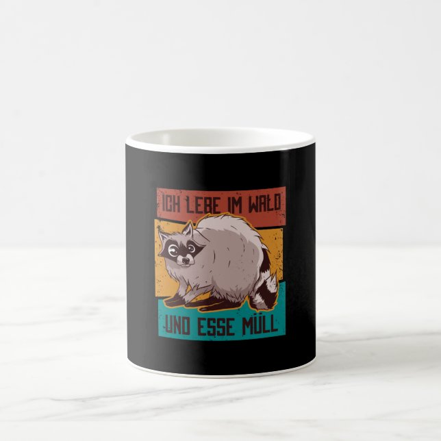 Taza De Café Raccoon vintage (Centro)