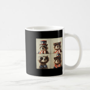 Taza De Café Raccoon Vintage Photo Machine Style, independencia