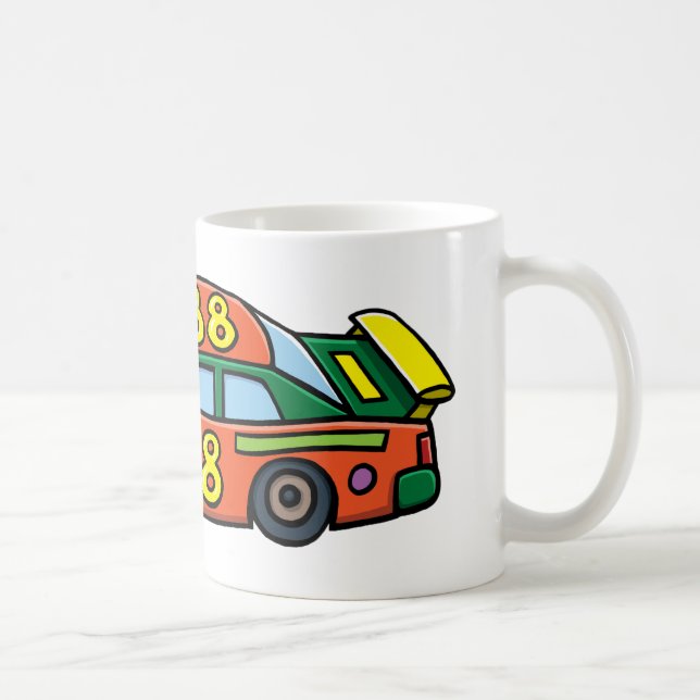 Taza De Café Race Car Número 88 (Derecha)