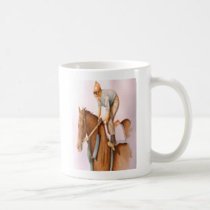 Taza De Café Race Horse y Jockey