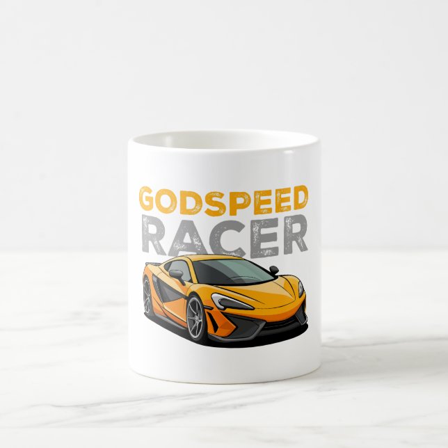 Taza De Café Racer de velocidad de Dios (Centro)