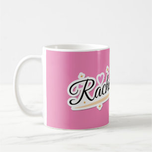 Taza De Café Rachel name diseño lindo