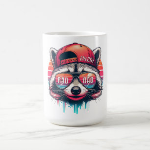 Taza De Café Rad Raccoon - Guay Dad Energy