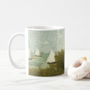 Taza De Café Rade de Grandcamp de Georges Seurat, Arte Antiguo