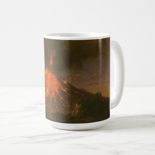 Taza de café Raden Saleh® "Monte Merapi en Java" (Anverso derecho)