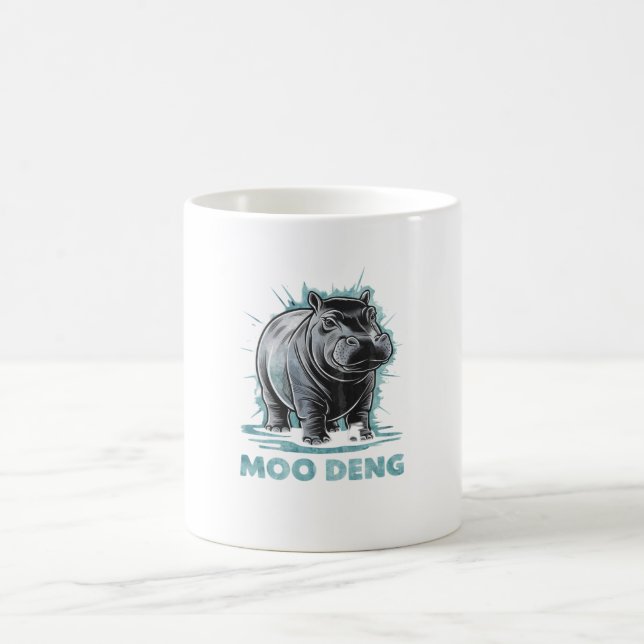 Taza De Café Radiant Hippo Moo Deng (Centro)