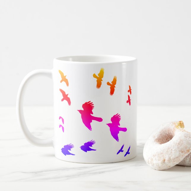 Taza De Café Radiant Ravens Mug (Con donut)