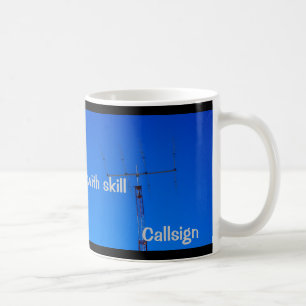 Taza De Café Radio Amateur QRP y Callsign Mug