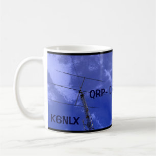 Taza De Café Radio Amateur QRP y Callsign Mug