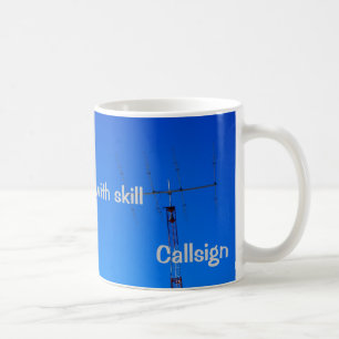 Taza De Café Radio Amateur QRP y Callsign Mug