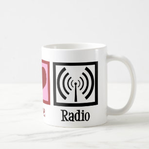 Taza De Café Radio del amor de la paz