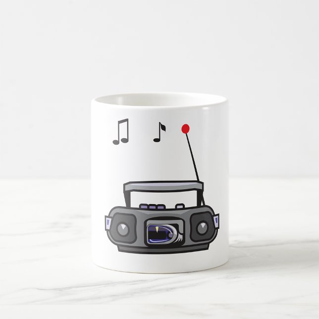 Taza De Café Radio reproduciendo música Mug (Subido por el creador)