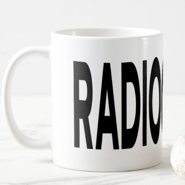 Taza De Café RADIOGRAPHY Black Typography  Mug (Subido por el creador)