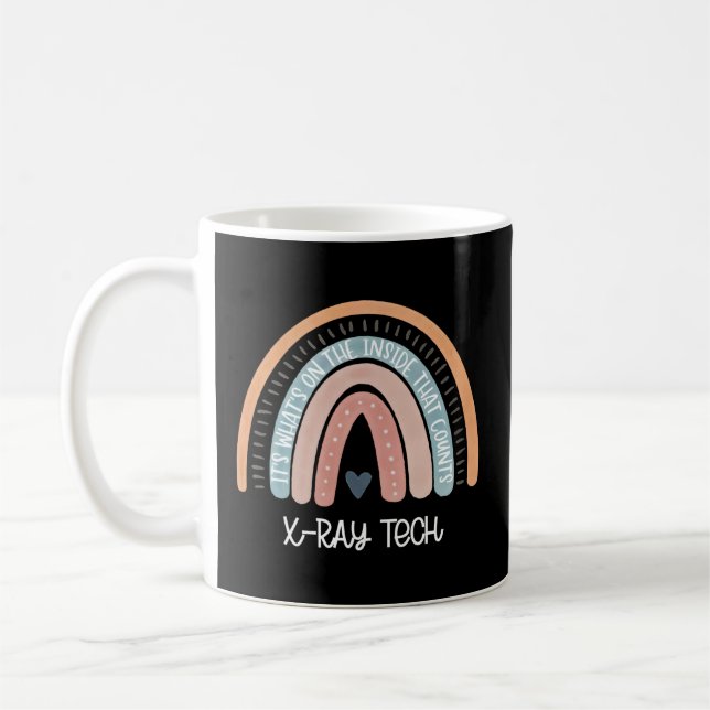 Taza De Café Radiología del arcoiris Radiólogo Tecnología de ra (Izquierda)