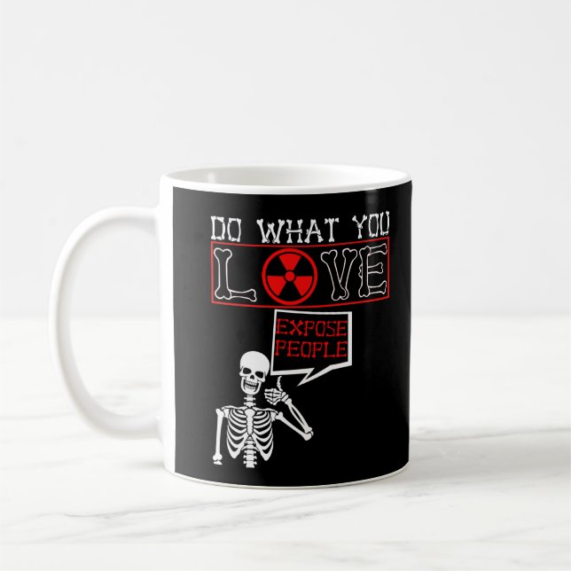 Taza De Café Radiología Humor Skeleton Radiólogo de rayos X (Izquierda)