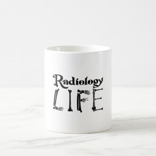 Taza De Café Radiología Tecnológica de la Vida Tecnológica Xray