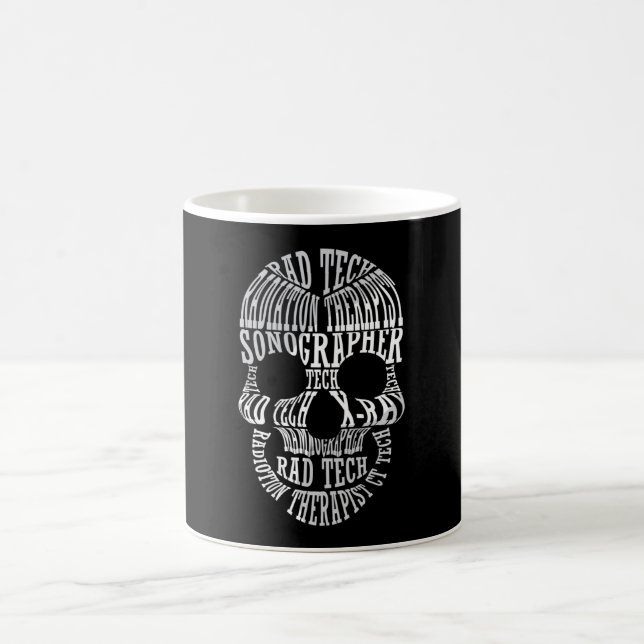 Taza De Café Radiology Tech Rad Tech Skull Technologist Xray (Centro)