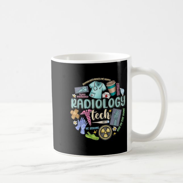 Taza De Café Radiology Technician Christmas Rad Tech X-ray Tech (Derecha)