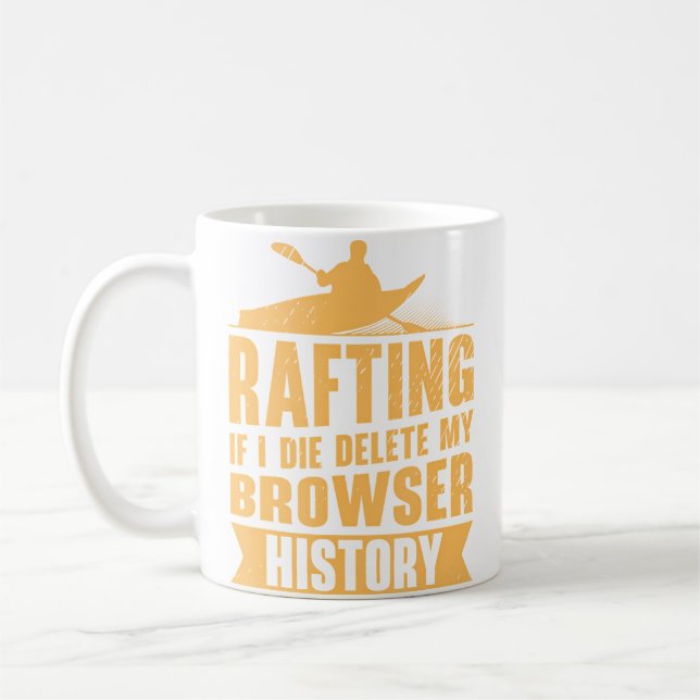 Taza De Café Rafting Kayaking Kayak Water Sports White Water Ra (Izquierda)