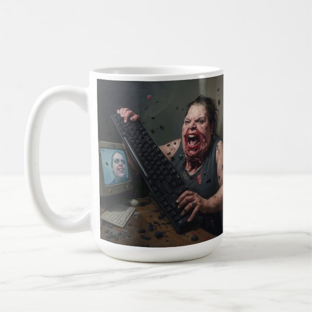Taza De Café Rage Error: System Failure - Ctrl Alt Delirium (Izquierda)