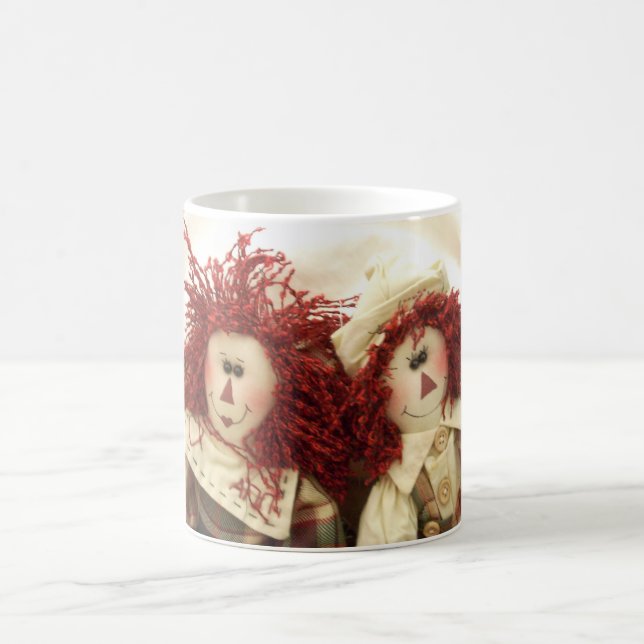 Taza de café Raggedy de las muñecas (Centro)