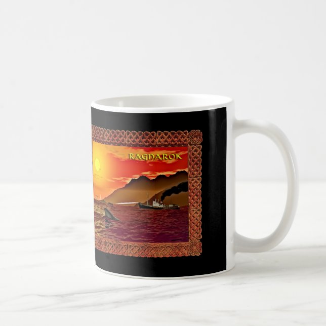 Taza De Café Ragnarok Para Ballenas (Derecha)