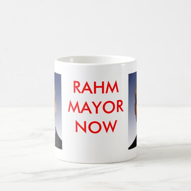 Taza De Café Rahm Manuel para el alcalde (Centro)