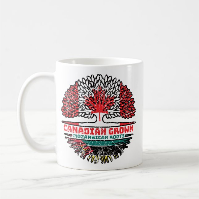 Taza De Café Raíces de árbol canadiense de Mozambique (Izquierda)