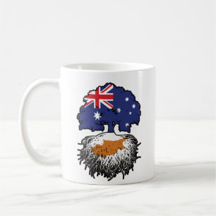 Taza De Café Raíces de árboles australianos chipriotas