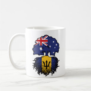 Taza De Café Raíces de árboles australianos de Barbados