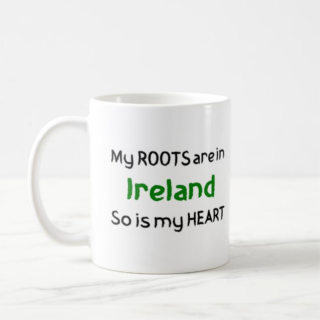 Taza De Café raíces de irlanda (Izquierda)