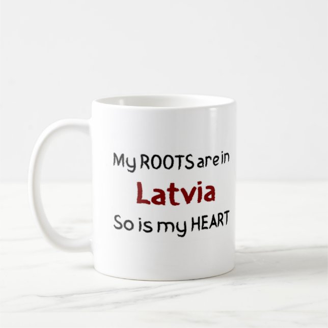 Taza De Café raíces de latvia (Izquierda)
