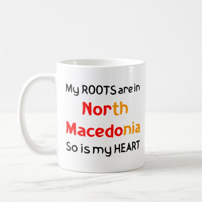 Taza De Café raíces de macedonia del norte (Izquierda)