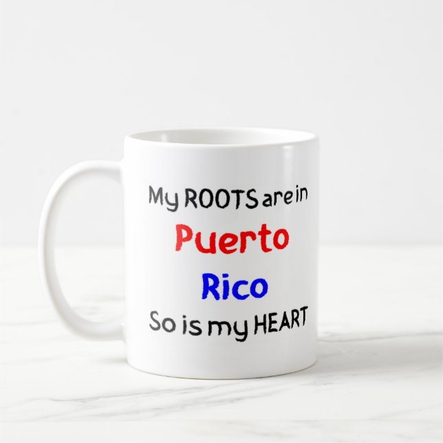 Taza De Café raíces de puerto rico (Izquierda)