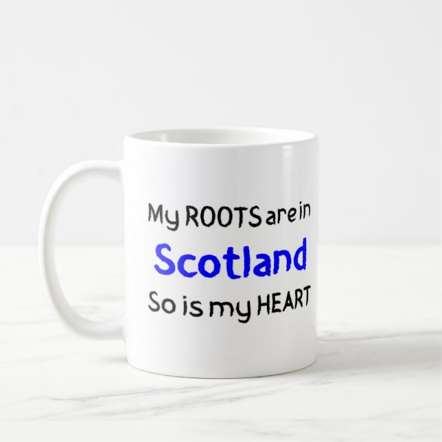 Taza De Café raíces de scotland (Izquierda)