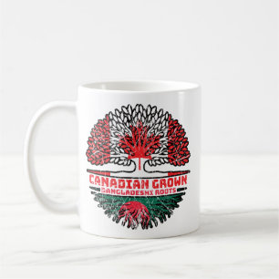 Taza De Café Raíces del árbol canadiense bangladesí