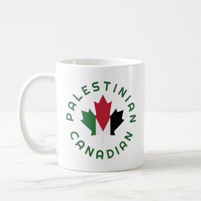 Taza De Café Raíces palestinas de Canadá (Izquierda)