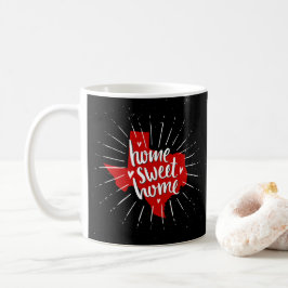Taza De Café Raider Red and Black Home Sweet Home Texas