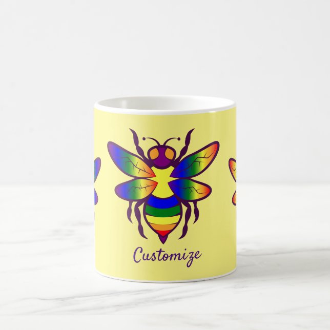 Taza De Café Rainbow Bee Thunder_Cove (Centro)