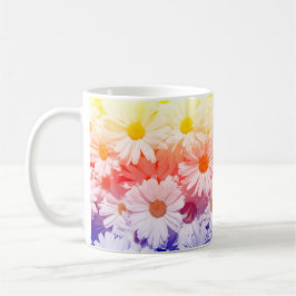Taza De Café Rainbow Daisies