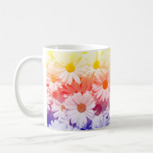 Taza De Café Rainbow Daisies