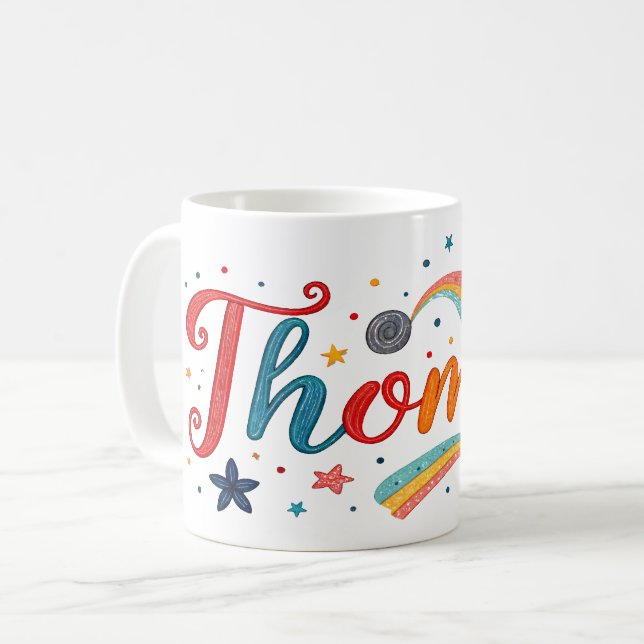 Taza De Café Rainbow Dreams Thomas 1 (Anverso izquierdo)