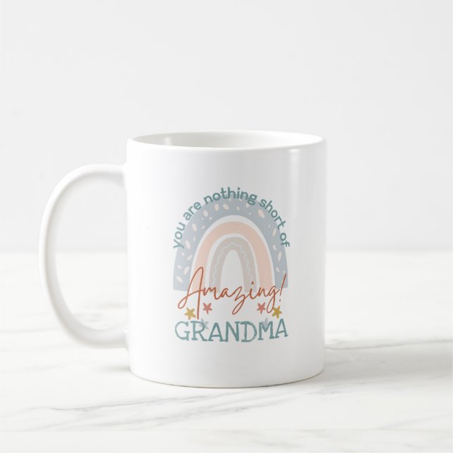 Taza De Café RAINBOW, eres la increíble GRANDMA MIMI GIGI NANA (Izquierda)