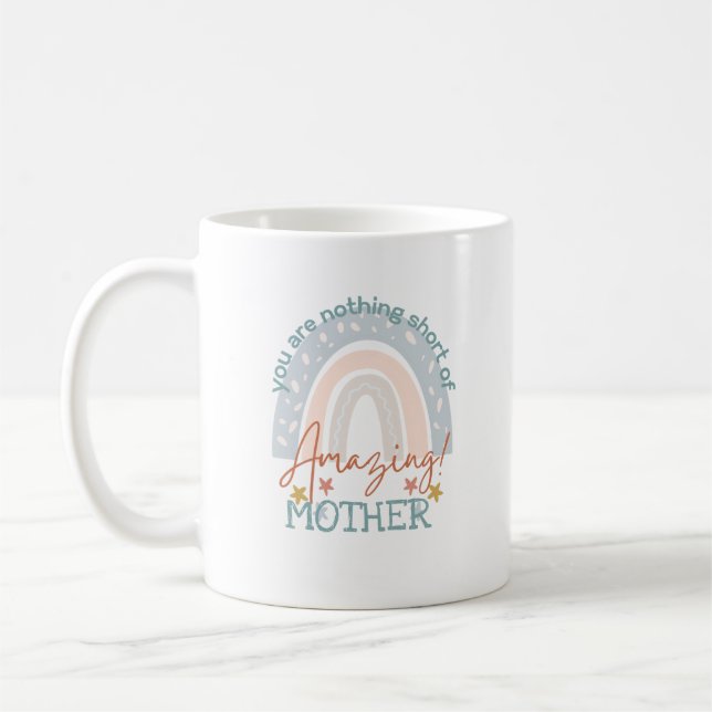 Taza De Café RAINBOW, eres la MADRE MAMÁ, GRANDMA NONNA (Izquierda)