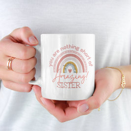 Taza De Café RAINBOW, eres una HERMANA increíble, tía NIECE.
